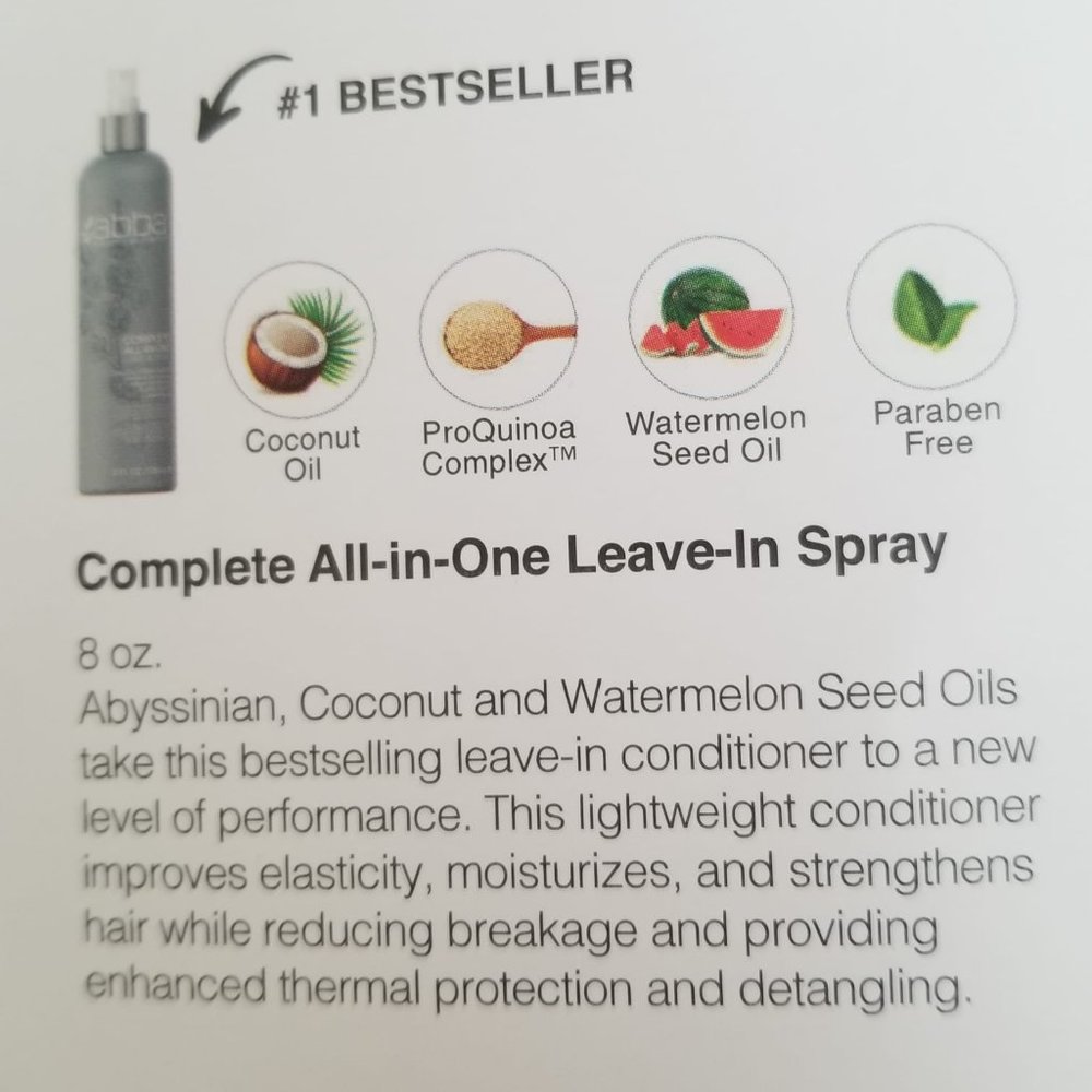 Abba All in One Leave in Spray Set of 2 ~ 1.7 oz Travel Size - Picture 4 of 5